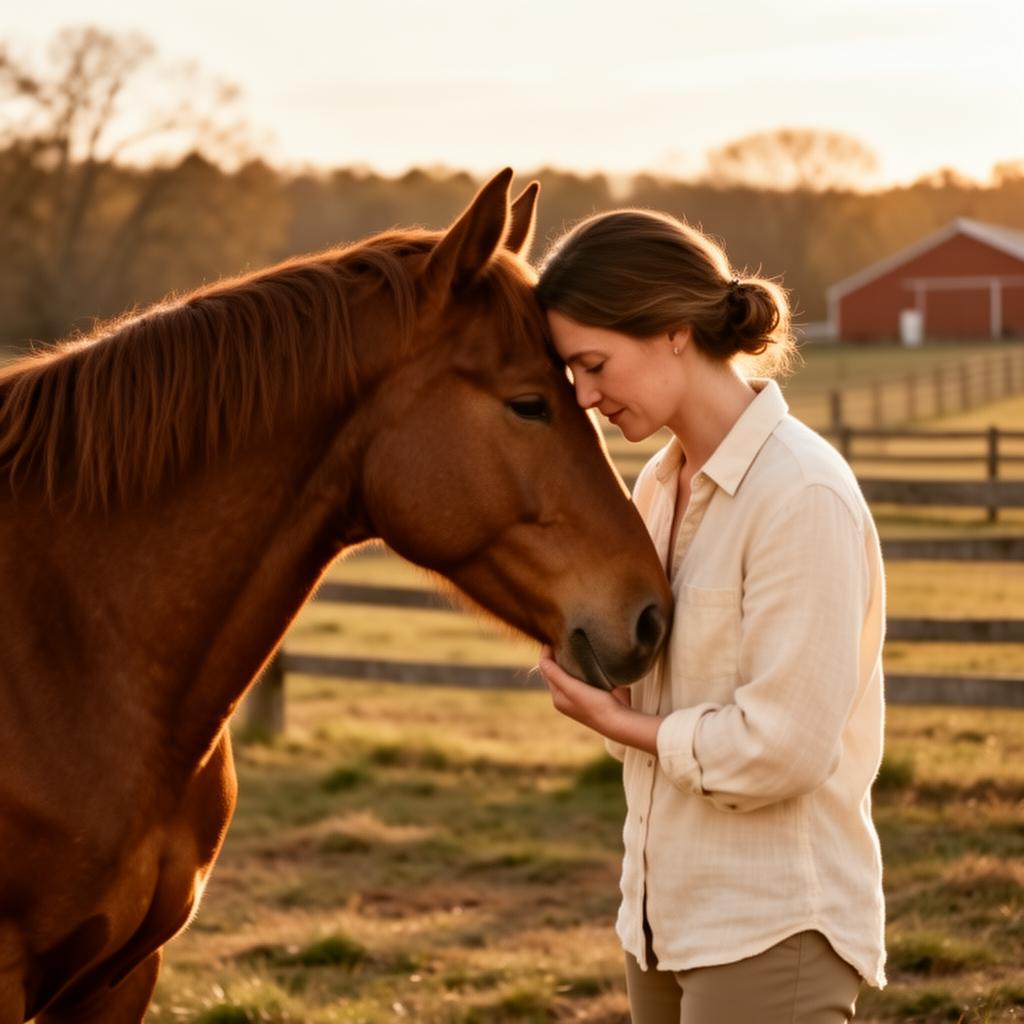 Horse and rider in motion